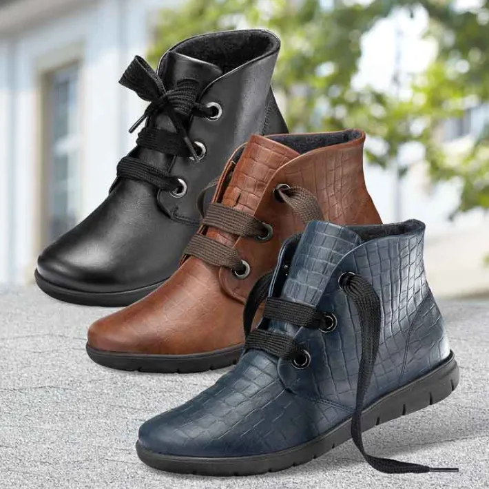 Femme idéalsko Spécial Orthèses | Chaussures À Lacets<Boots de confort Helvesko : modèle Angelina