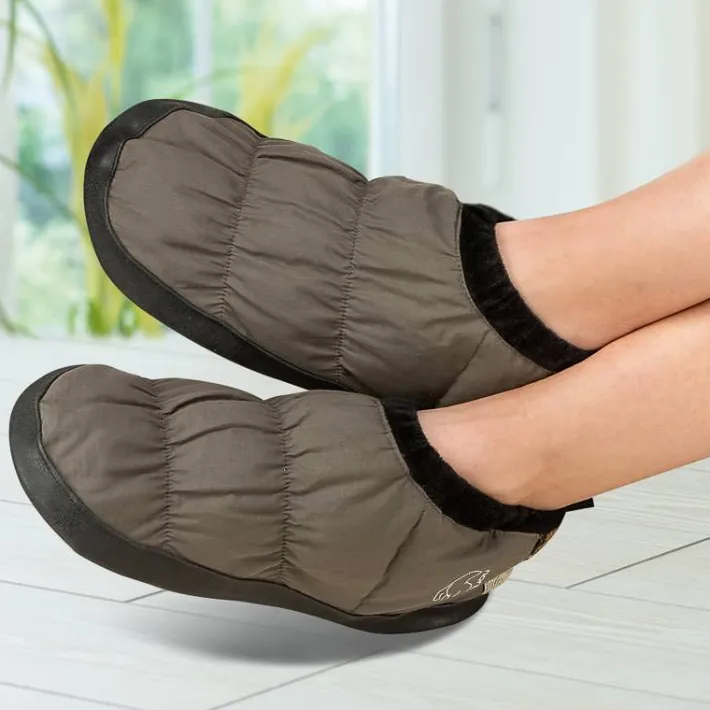 Femme idéalsko Chaussons | Chaussons<Chaussons-duvet olive