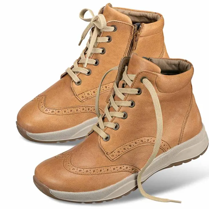 Femme idéalsko Spécial Orthèses | Chaussures À Lacets<Chaussures de confort Helvesko : modèle Andora, camel