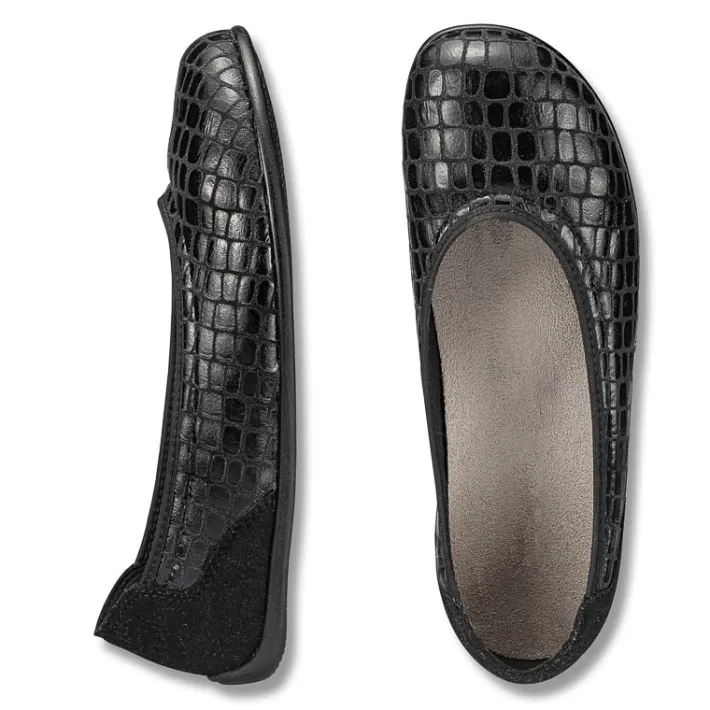 Femme idéalsko Chaussures Pieds Sensibles | Trotteurs / Slippers<Chaussures de confort Helvesko : modèle Aviva, noir