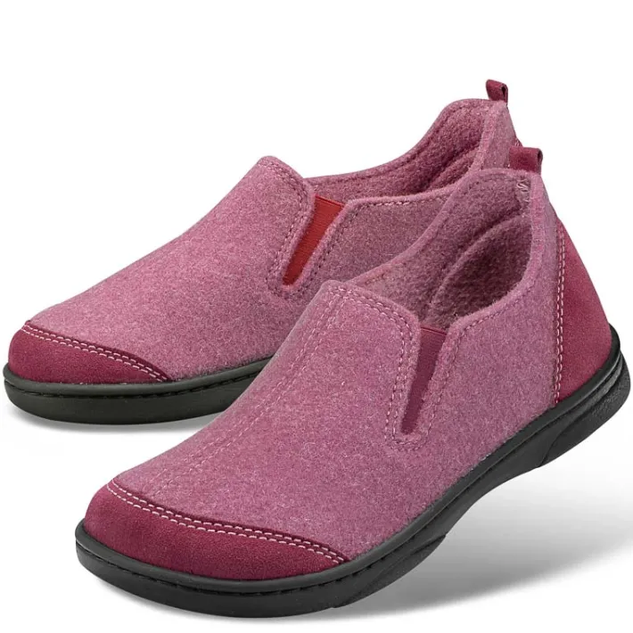 Femme idéalsko Spécial Orthèses | Trotteurs / Slippers<Chaussures de confort Helvesko : modèle Baza, rose