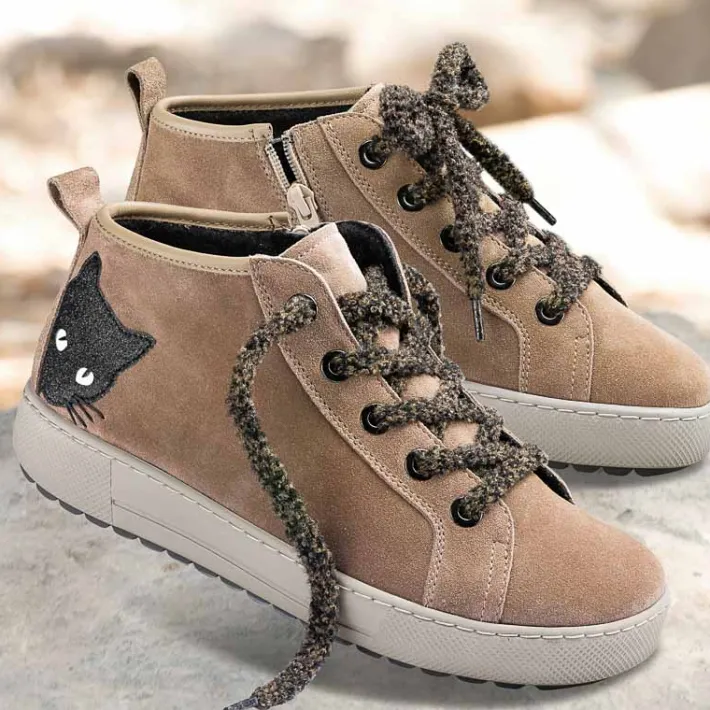 Femme idéalsko Spécial Orthèses | Chaussures À Lacets<Chaussures de confort Helvesko : modèle Cat, beige