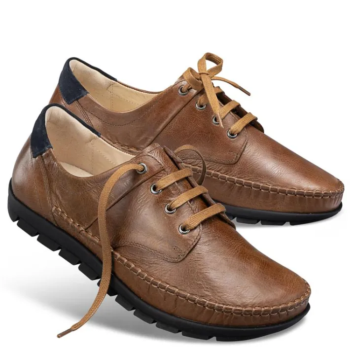 Homme idéalsko Spécial Orthèses | Chaussures À Lacets<Chaussures de confort Helvesko : modèle Elliot, marron