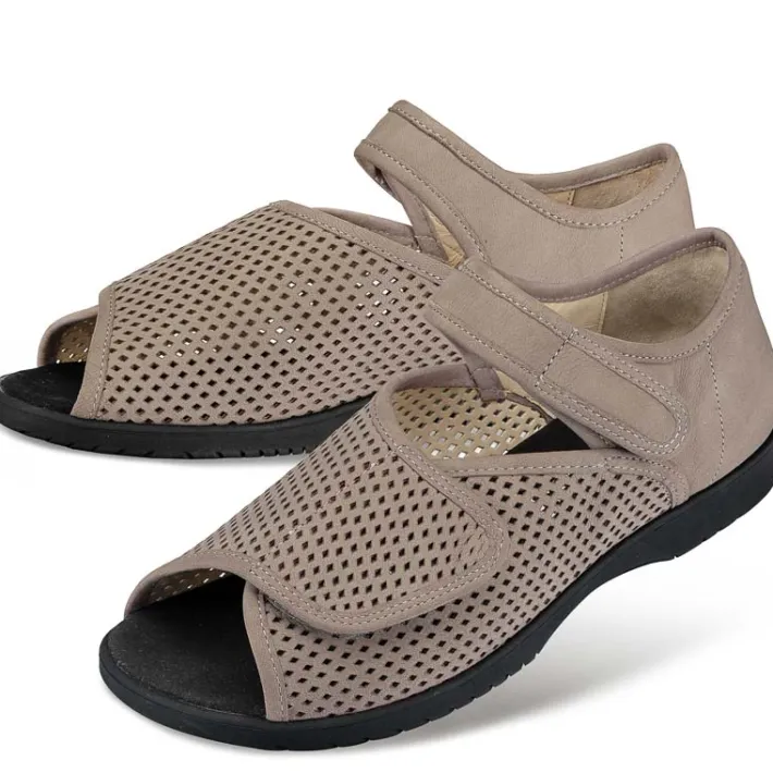 Femme idéalsko Sandales / Mules | Sandales / Mules<Chaussures de confort Helvesko : modèle Globia, gris