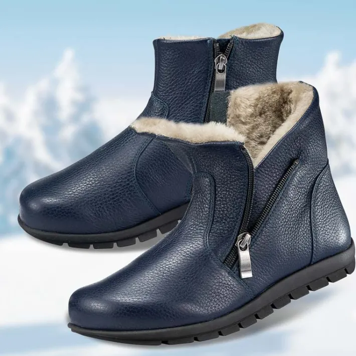 Femme idéalsko Spécial Orthèses | Bottes / Bottines<Chaussures de confort Helvesko : modèle Kadi, bleu foncé