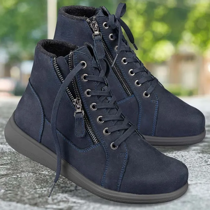 Femme idéalsko Grandes Pointures | Chaussures Loisirs<Chaussures de confort Helvesko : modèle Lavine Tex, bleu