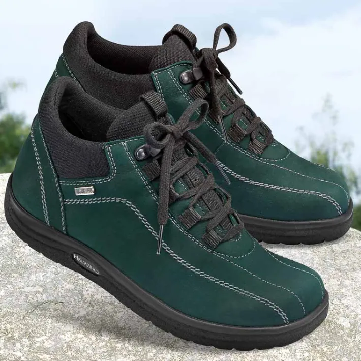 Homme idéalsko Spécial Orthèses | Chaussures À Lacets<Chaussures de confort Helvesko : modèle Louis, vert foncé