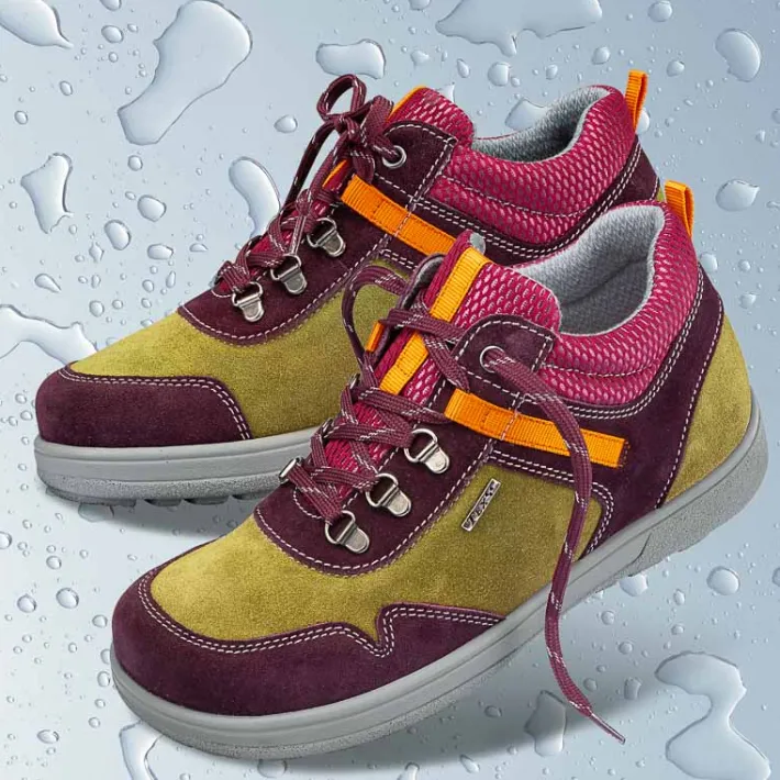 Femme idéalsko Spécial Orthèses | Chaussures À Lacets<Chaussures de confort Helvesko : modèle Raya Tex, olive/mauve