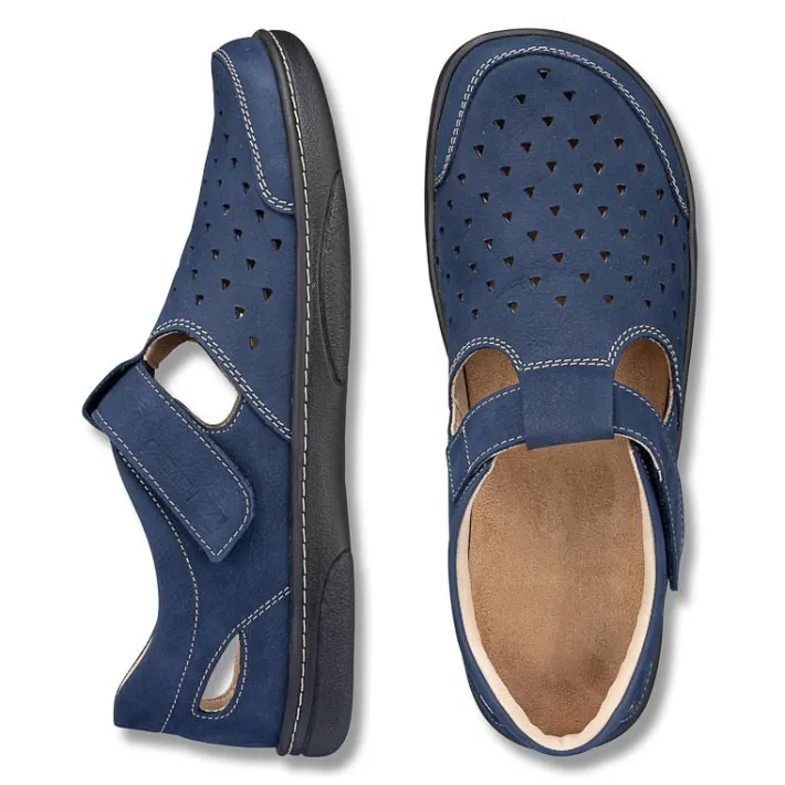 Homme idéalsko Sandales / Mules<Chaussures de confort Helvesko : modèle Rick, bleu