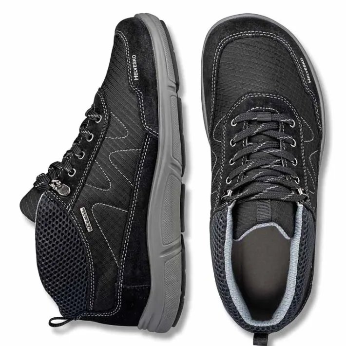 Homme idéalsko Spécial Orthèses | Chaussures À Lacets<Chaussures de confort Helvesko : modèle Toso Tex, noir