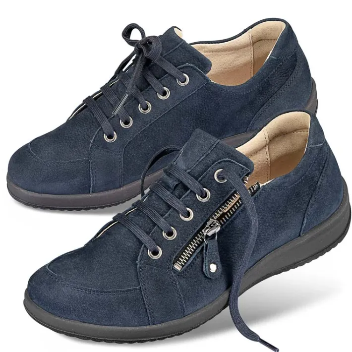 Femme idéalsko Spécial Orthèses | Chaussures À Lacets<Chaussures de confort Helvesko : modèle Verena, bleu foncé