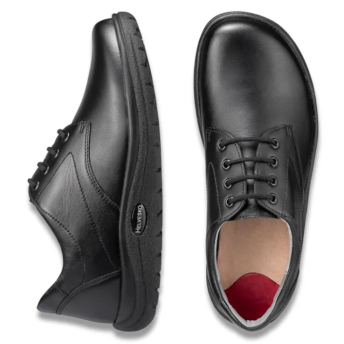 Homme idéalsko Spécial Orthèses | Chaussures À Lacets<Chaussures de confort Helvesko : modèle York, noir