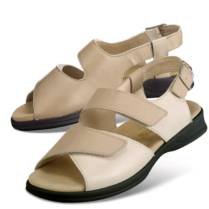 Femme idéalsko Sandales / Mules<Chaussures de confort LadySko : modèle Saphira, bouleau